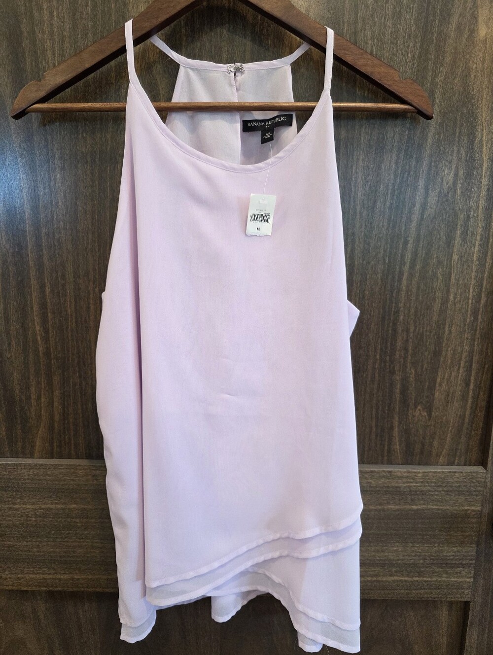 NWT! Banana Republic Women Medium Spaghetti Strap Tank Top Pastel Purple